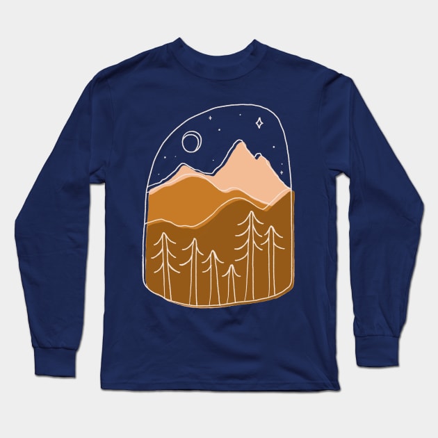 Golden Hills Long Sleeve T-Shirt by kikamack